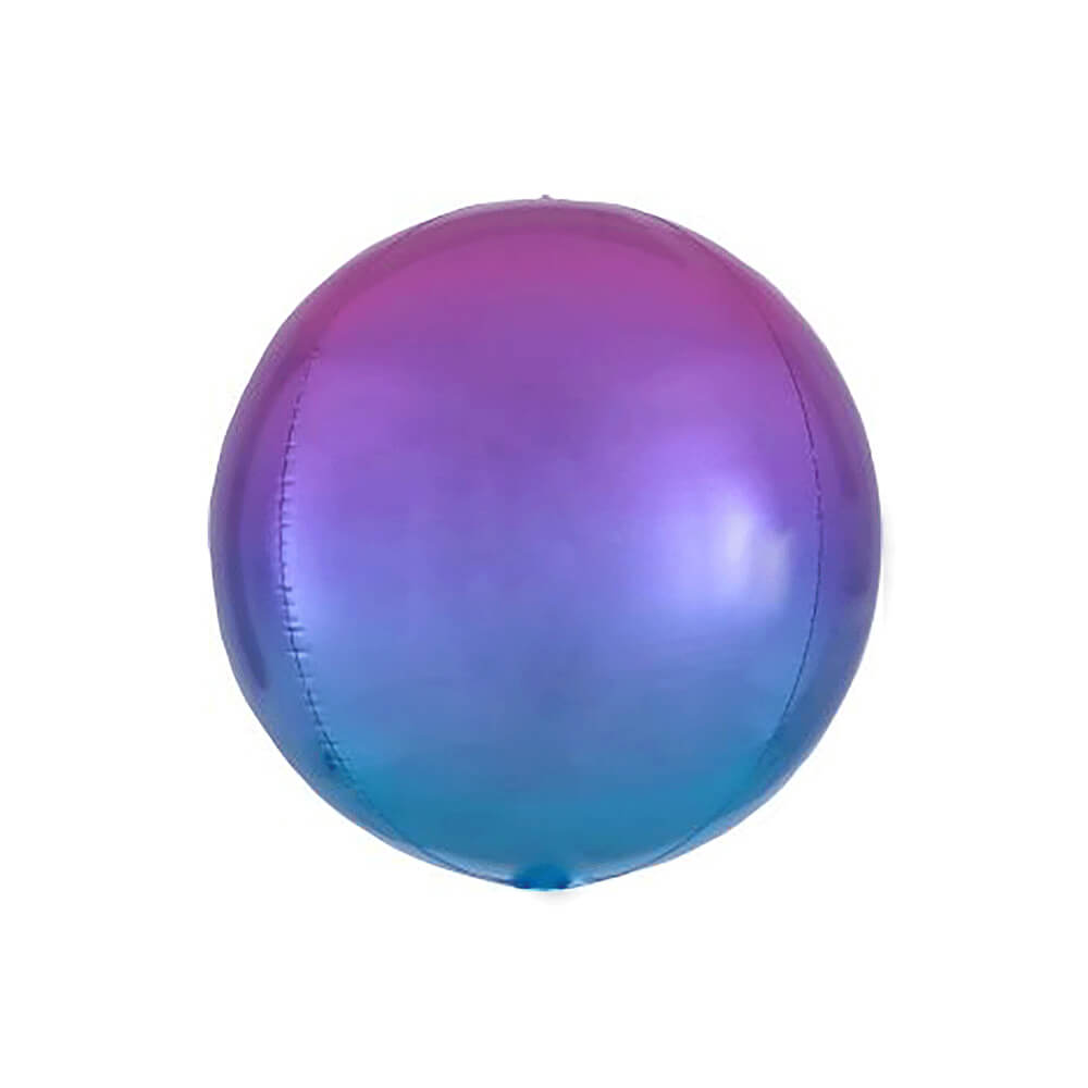 Deep Pink / Purple & Blue Ombre Foil Balloon 16" - bubblegum market
