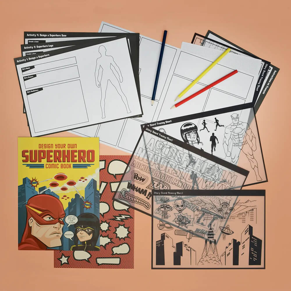 Design Your Own Superhero Comic Book - bubblegum market