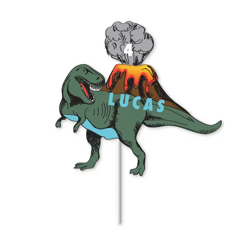 Dinosaur Party Customizable Cake Topper - bubblegum market