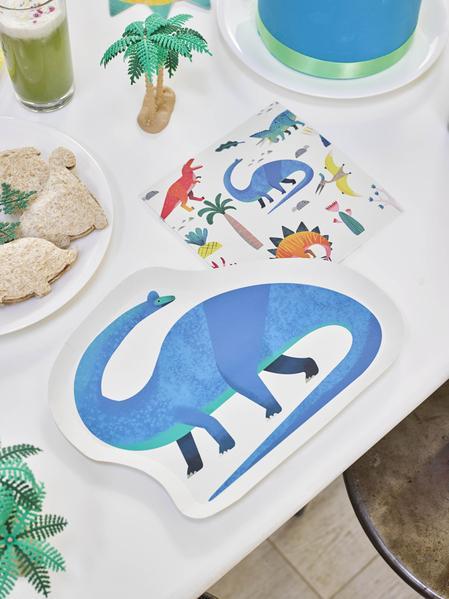 Party Dinosaur-Shaped Paper Plates