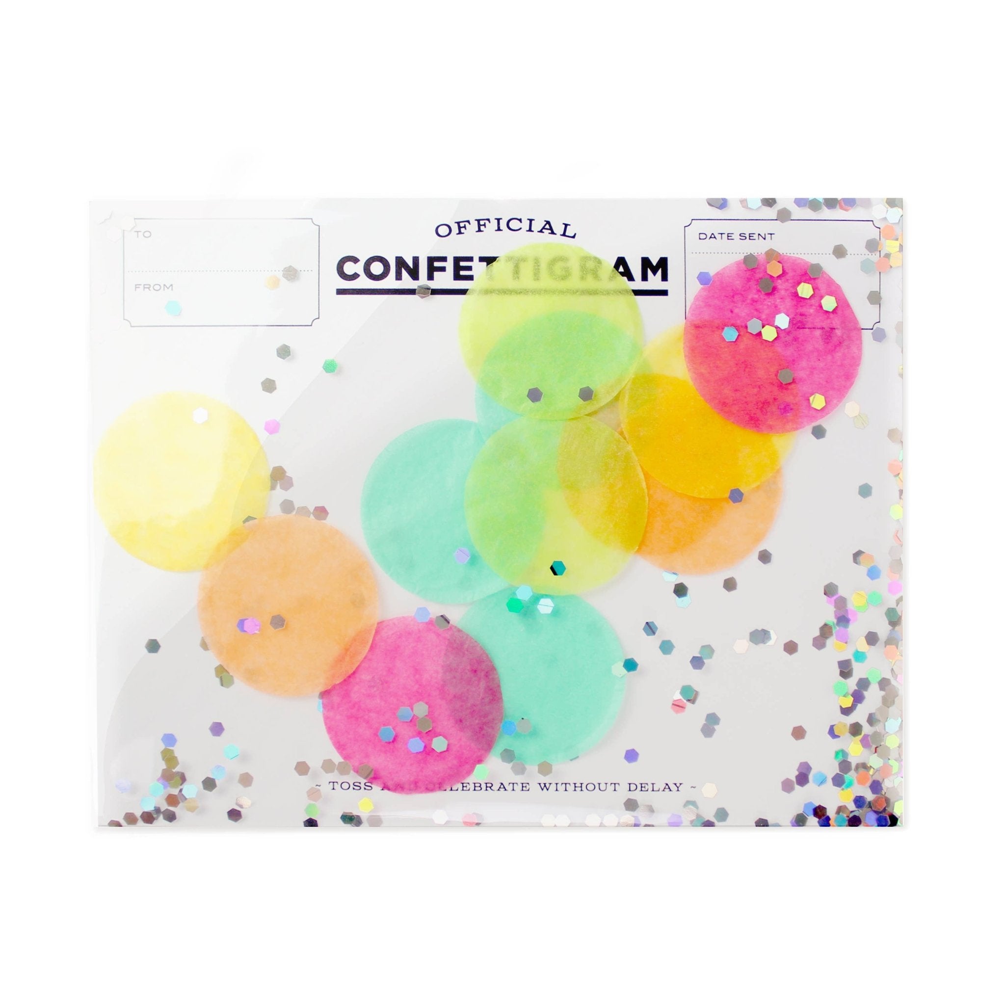 Disco Confettigram Greeting Card - bubblegum market