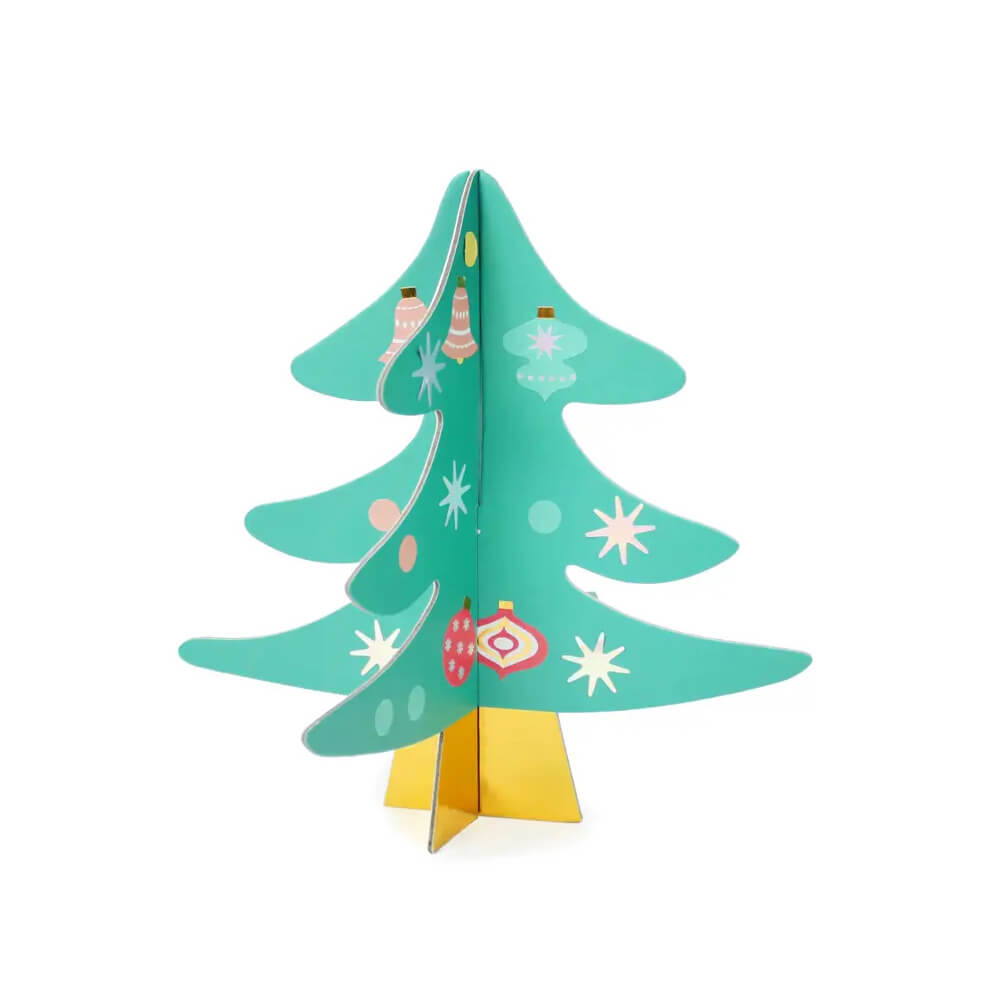 DIY Sticker Ornament Christmas Tree Craft - bubblegum market