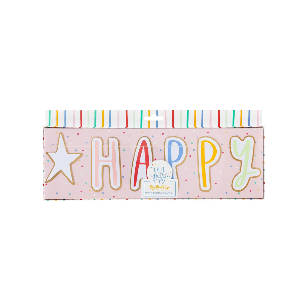 Oui Party "HAPPY BIRTHDAY" Banner