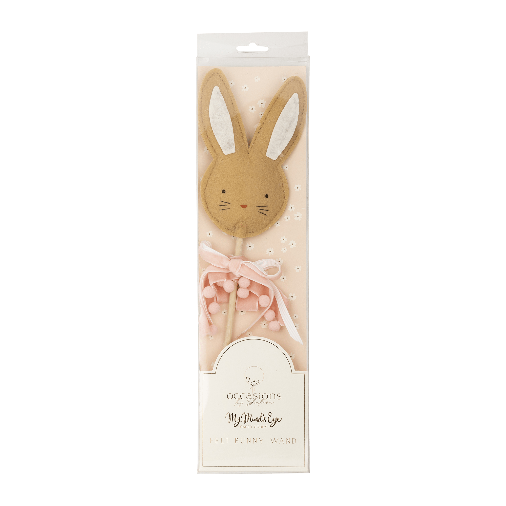 Felt Rabbit Wand - bubblegum market