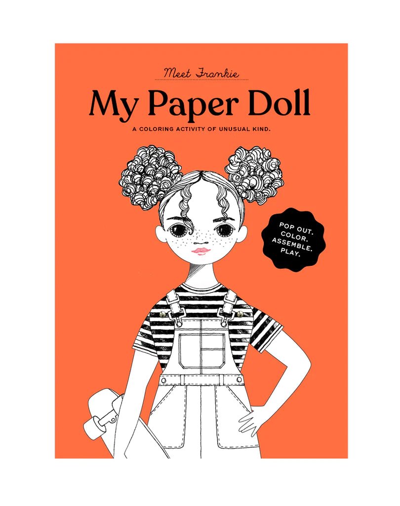 Frankie Paper Doll Coloring Kit - bubblegum market