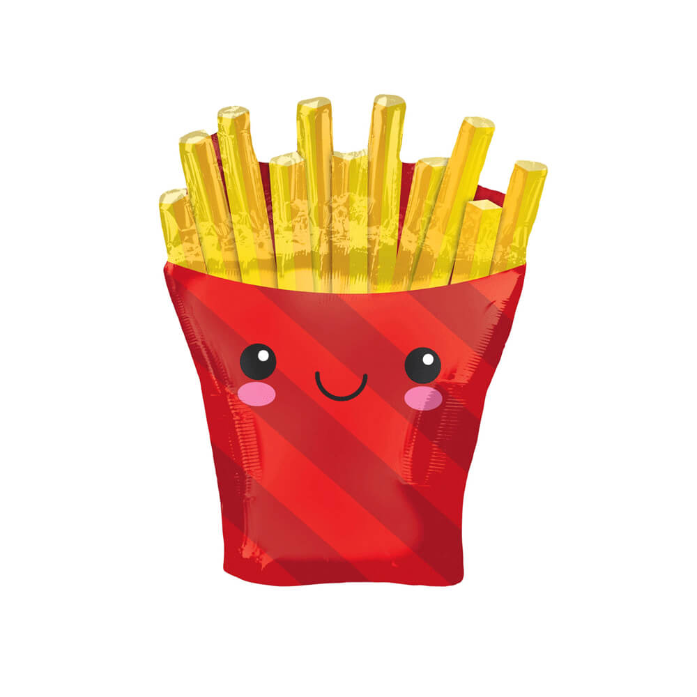 French Fries Foil Balloon 28" - bubblegum market