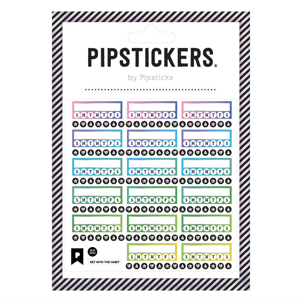 Get Into The Habit Tracking Stickers - bubblegum market