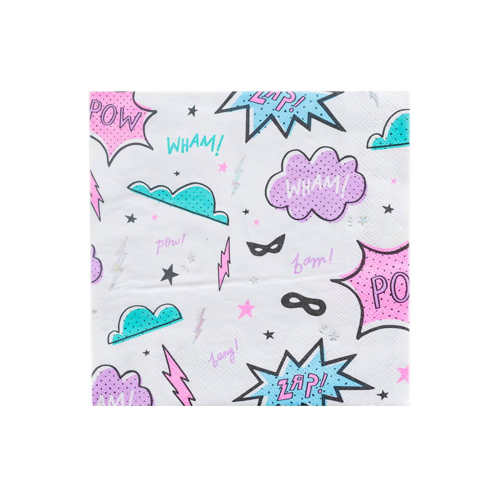 Girl Power Large Napkins - bubblegum market
