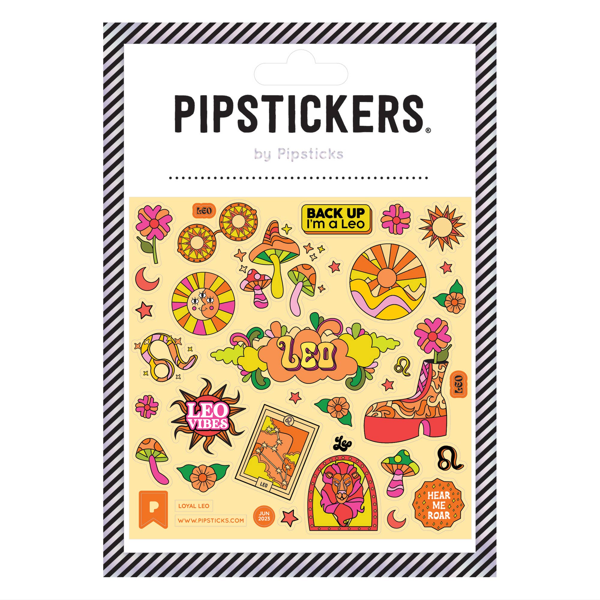Glow - in - the - Dark Loyal Leo Stickers - bubblegum market