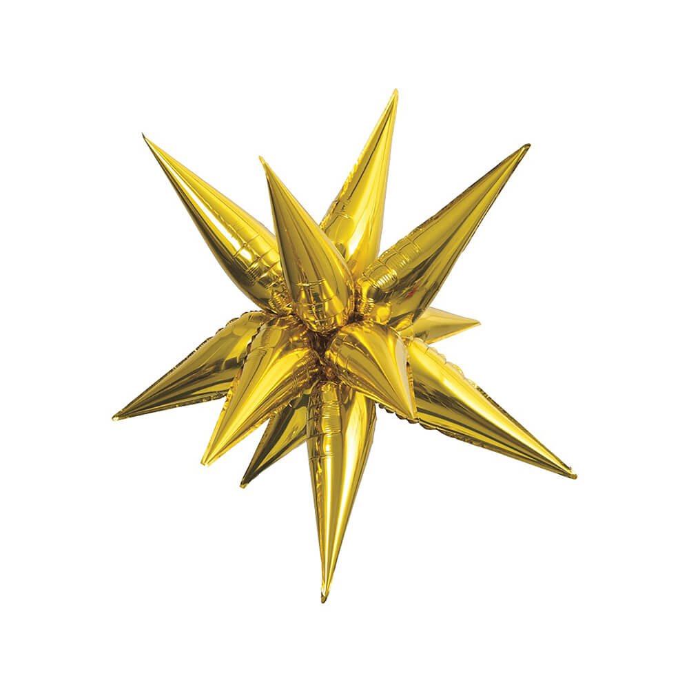Gold Star - Burst Foil Balloon 27.5" - bubblegum market