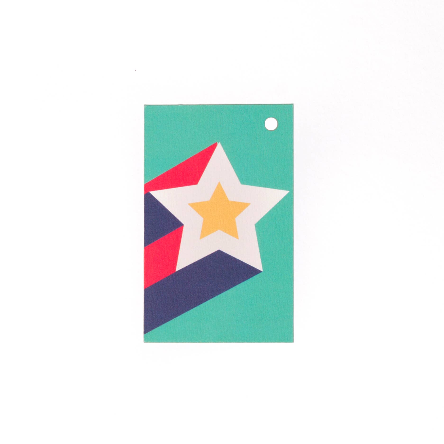 Green Star Gift Tag - bubblegum market