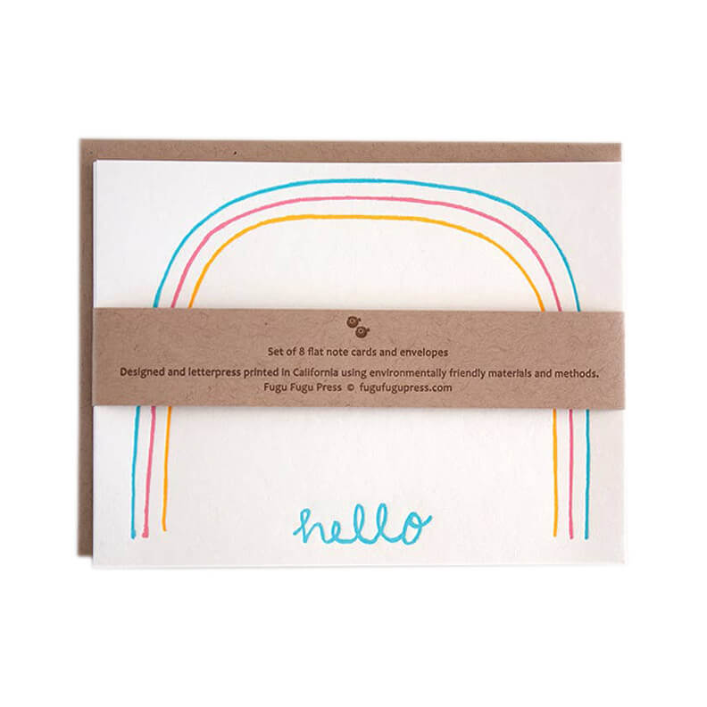 hello-rainbow-flat-note-cards-fugu-fugu-press
