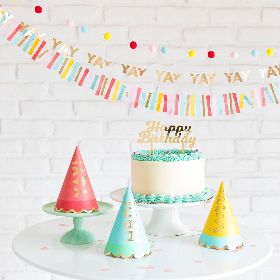 Hip Hip Hooray Mini Banner Set - bubblegum market