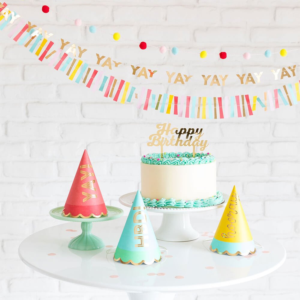 Hip Hip Hooray Party Hats - bubblegum market