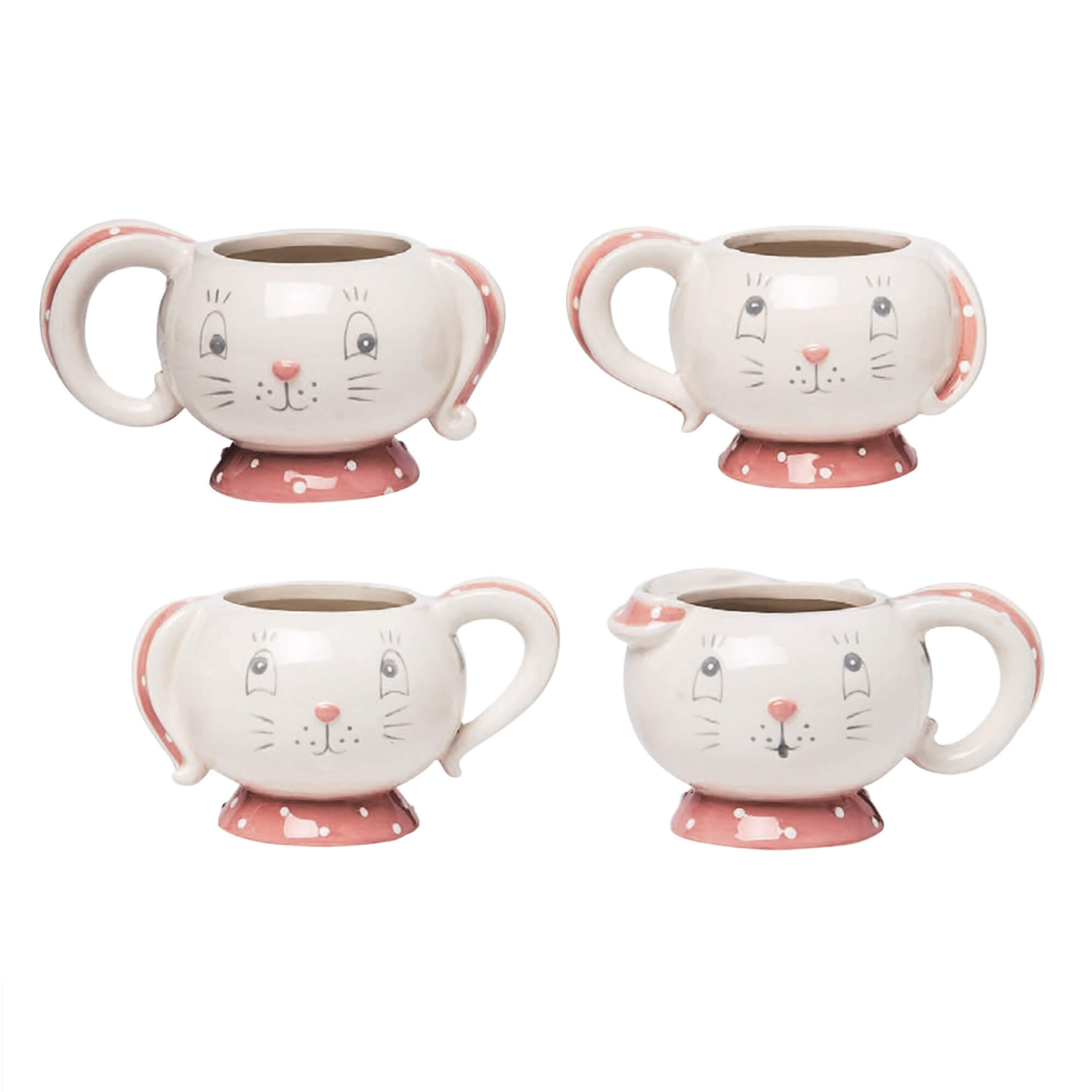 Johanna Parker Easter Dottie Bunny Tea Cups (Set of 4) - bubblegum market