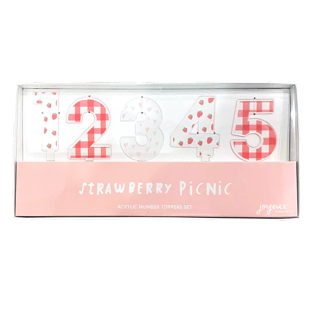 joyeux-company-strawberry-picnic-acrylic-number-cake-toppers-cake-cupcake-toppers