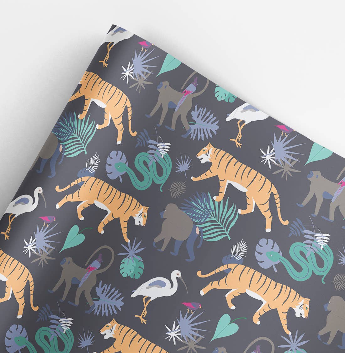 Jungle Gift Wrap Roll - bubblegum market