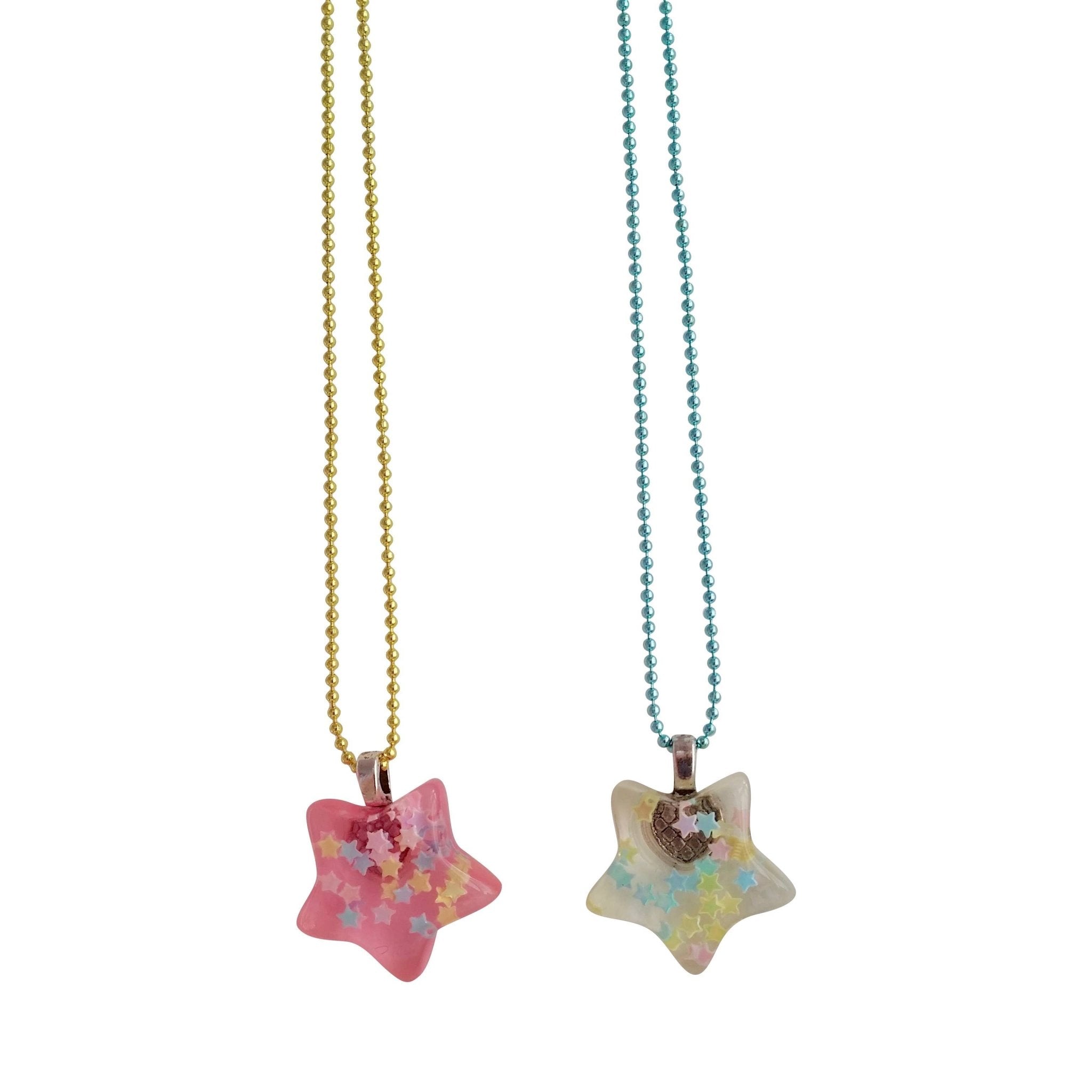 Kids Confetti Star Necklace - bubblegum market