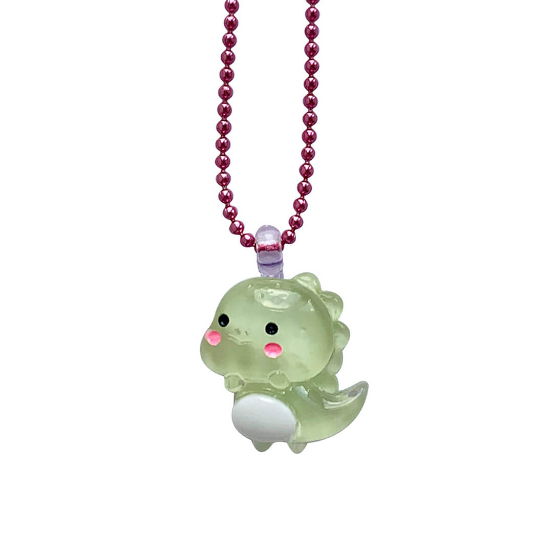 Kids Pastel Dino Necklace - bubblegum market