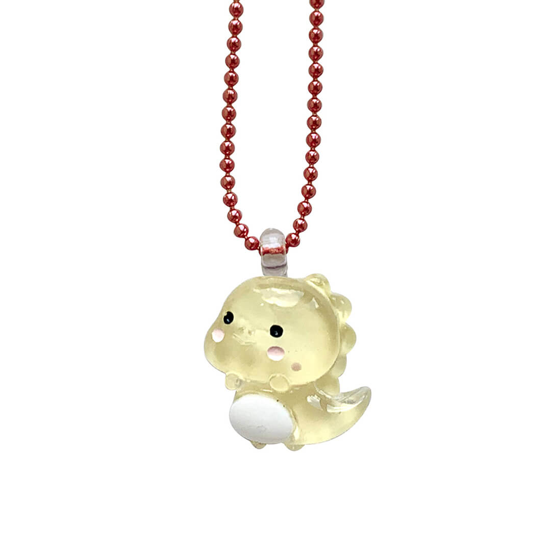 Kids Pastel Dino Necklace - bubblegum market