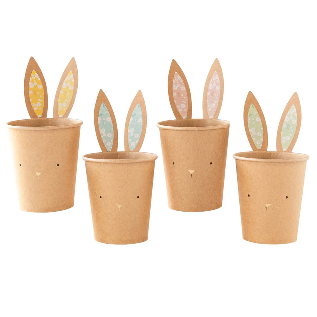 Kraft Paper Easter Bunny Cups - bubblegum market
