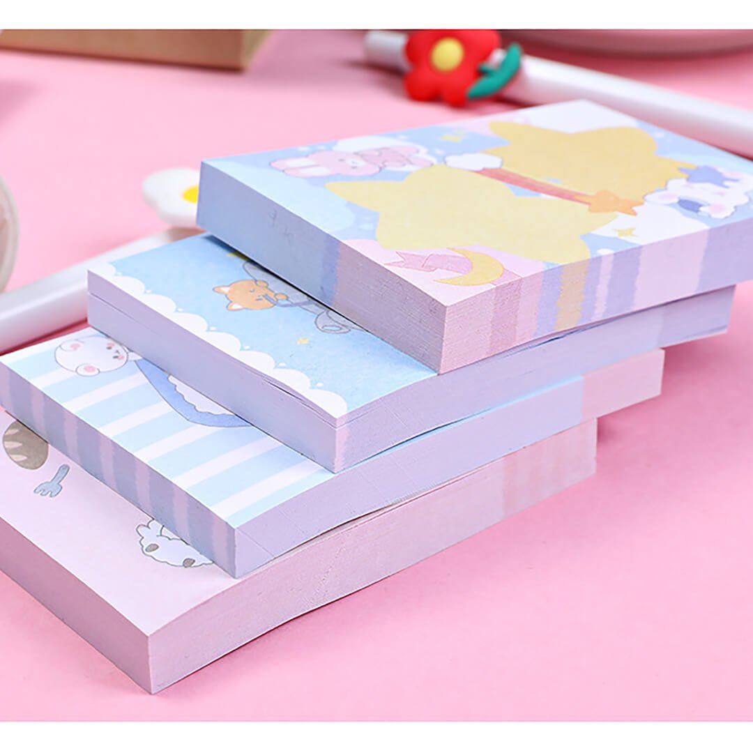 Little Bear Kawaii Sticky Memo Pad - bubblegum market