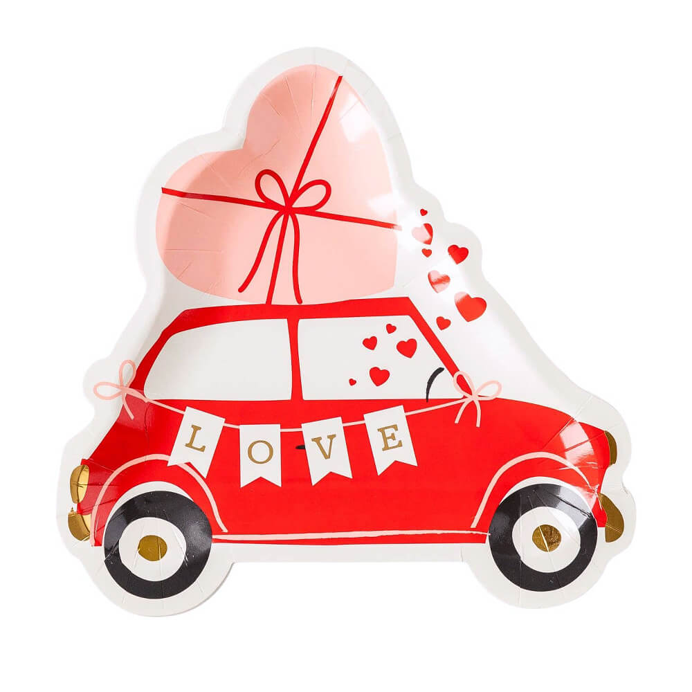 Love Bug Valentine's Day Plates 9" - bubblegum market
