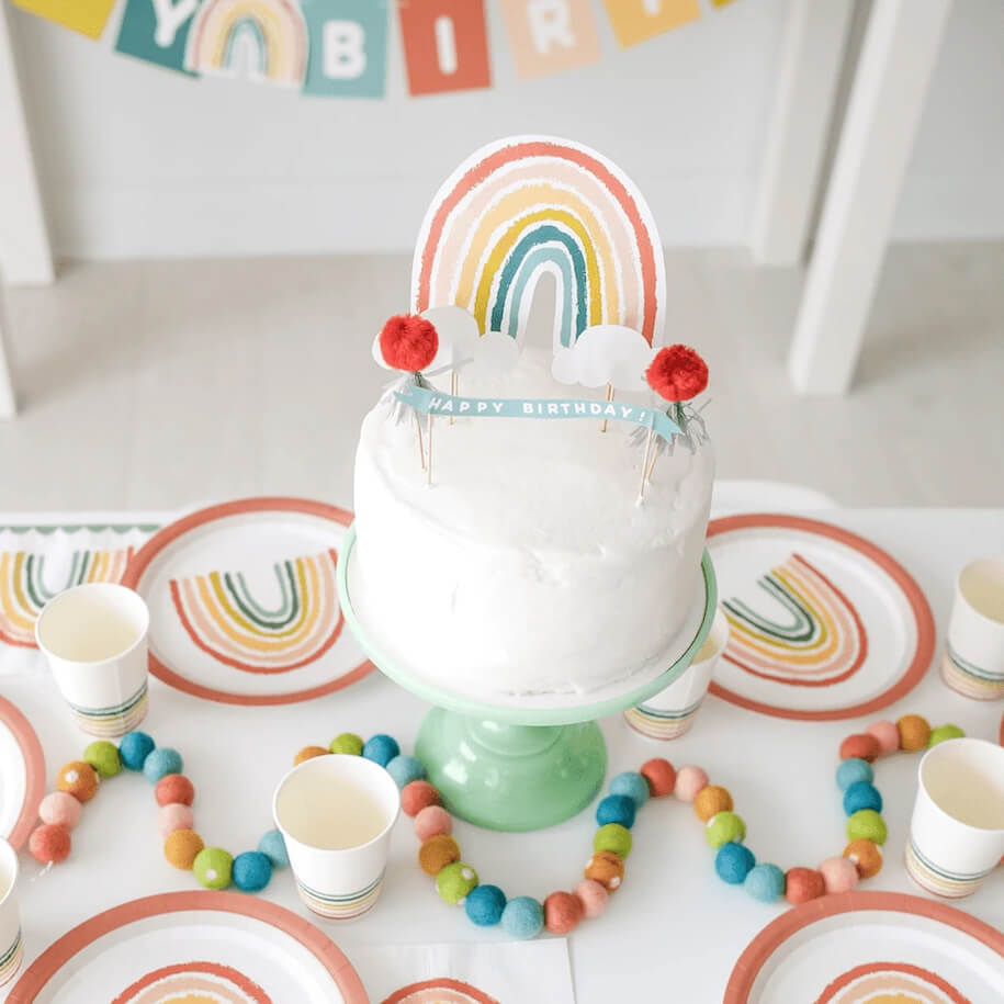     lucy-darling-party-in-a-box-little-rainbow-birthday-plates-cake-topper