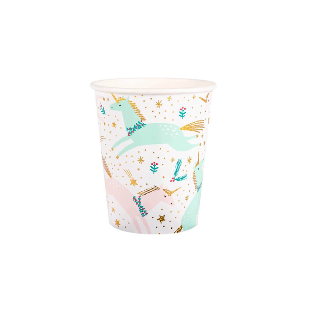 Magical Christmas Unicorn Party Cups - bubblegum market