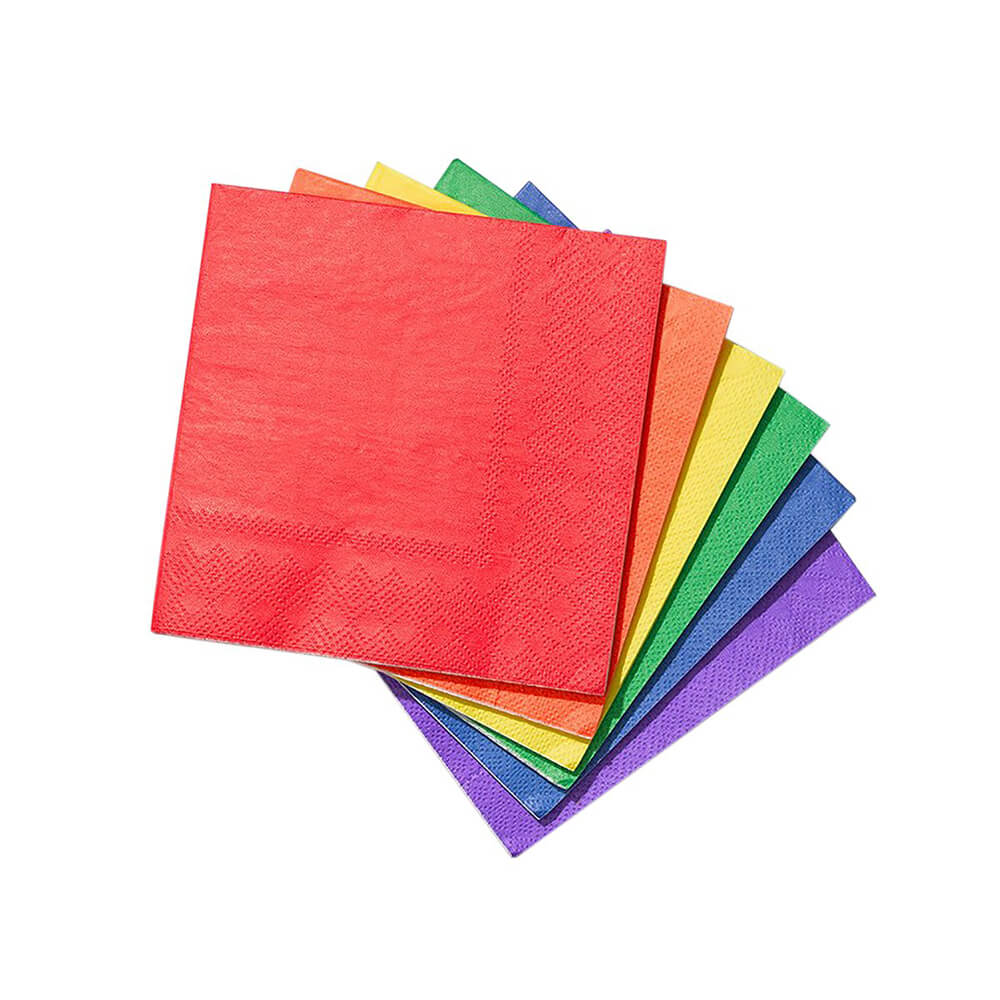 Make It Rainbow Cocktail Napkins - bubblegum market