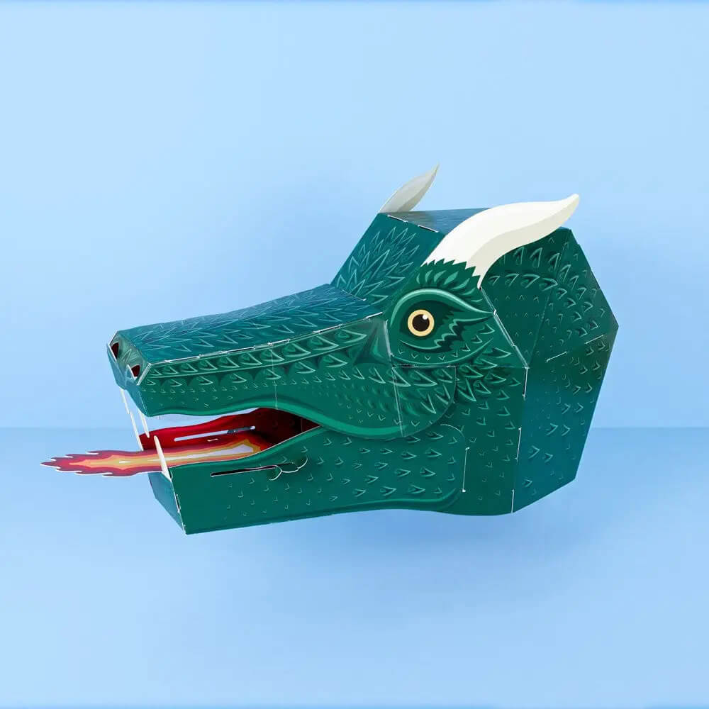 Make Your Own Fire - breathing Dragon Mask - bubblegum market