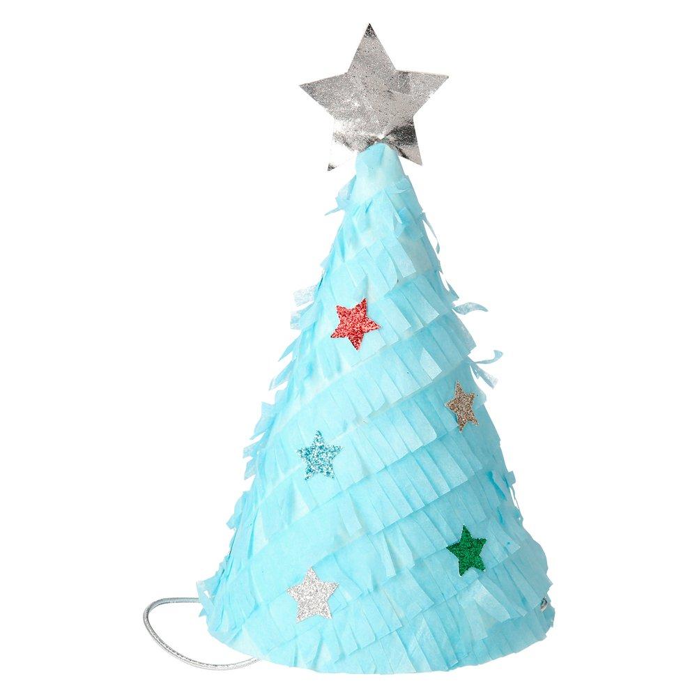 Meri Meri Fringed Christmas Tree Party Hats - bubblegum market
