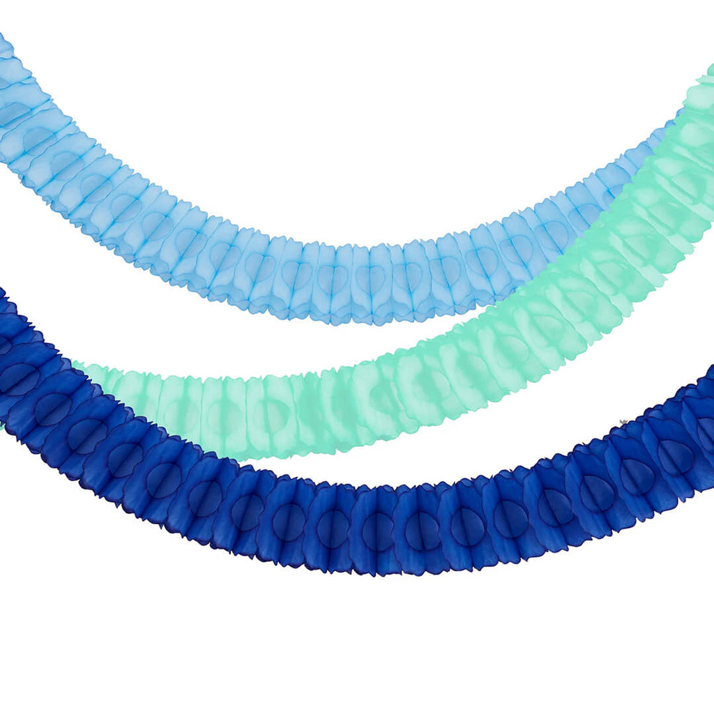 meri-meri-party-blue-honeycomb-garlands-tissue-paper-streamers-light-blue-aqua-seafoam-green