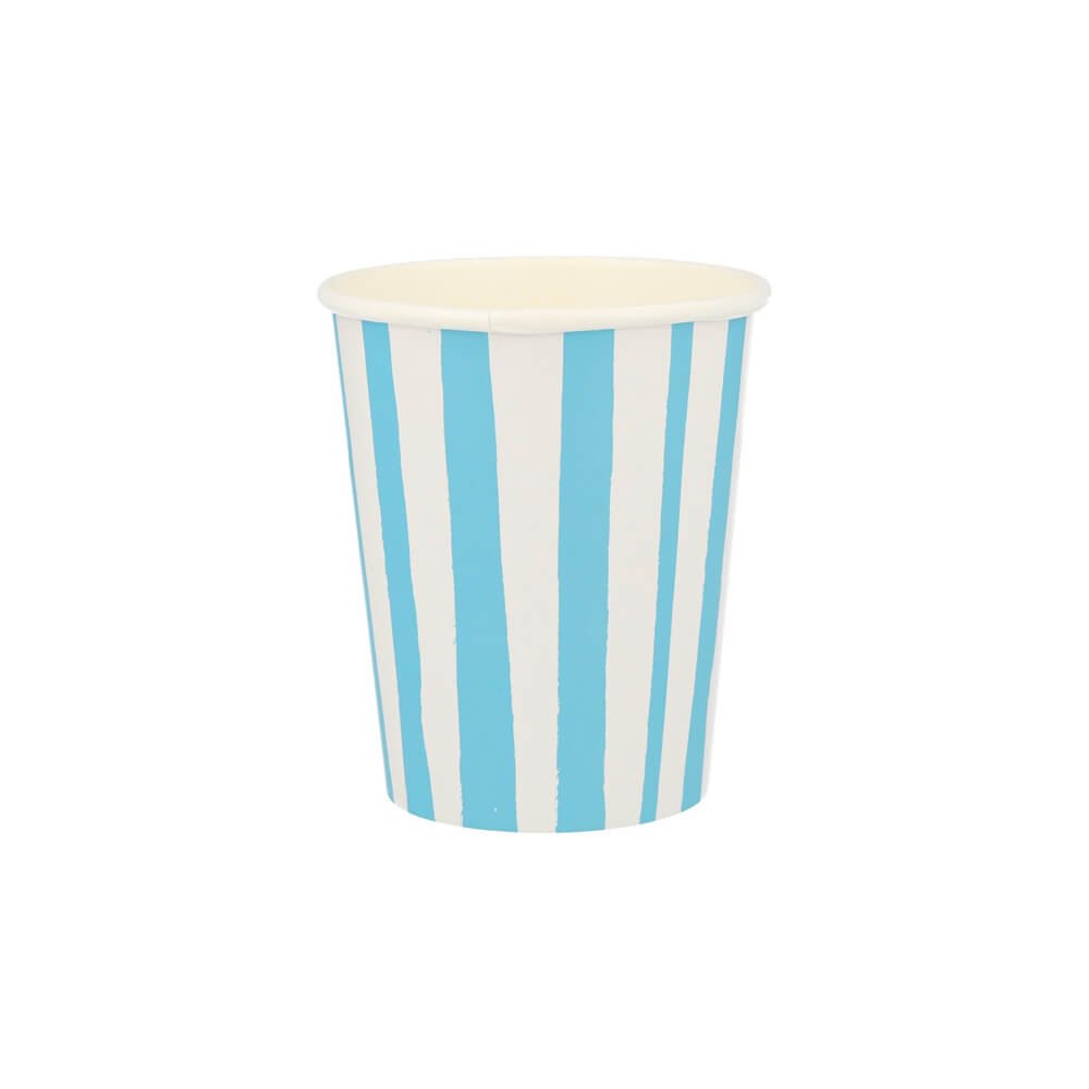 Meri Meri Party Blue Stripe Cups - bubblegum market
