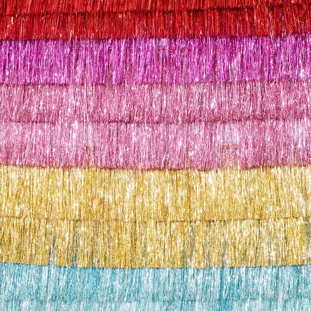Meri Meri Party Blue Tinsel Fringe Garland - bubblegum market