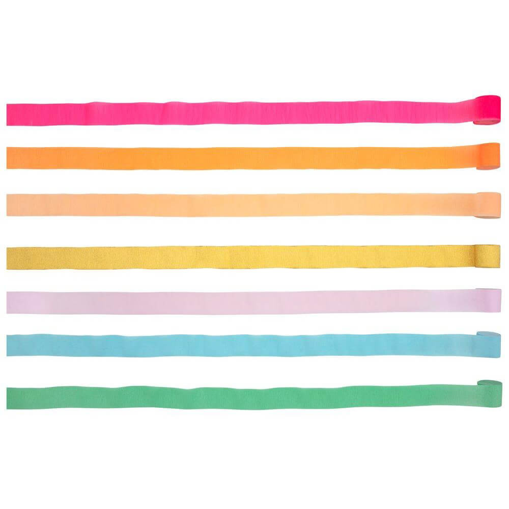 Meri Meri Party Bright Crepe Paper Streamers - bubblegum market