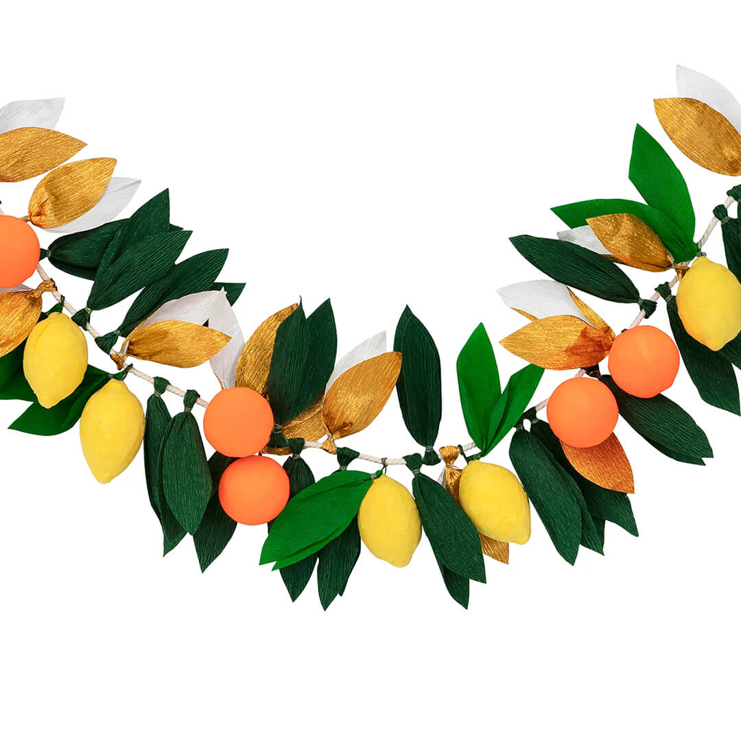 Meri Meri Party Citrus Fruit Garland - bubblegum market