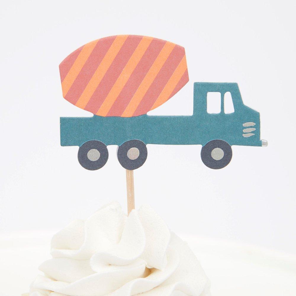 Meri Meri Party Construction Cupcake Kit - bubblegum market