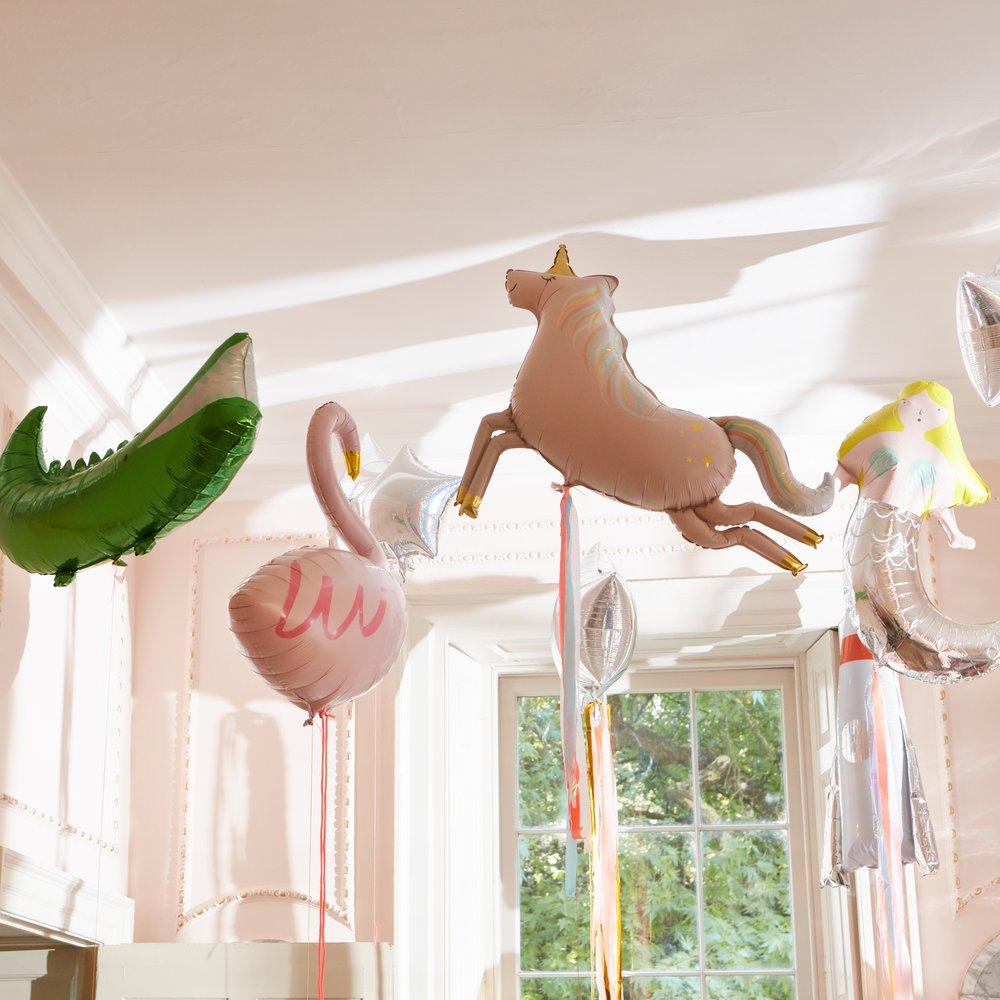 Meri Meri Party Crocodile Foil Balloon - bubblegum market