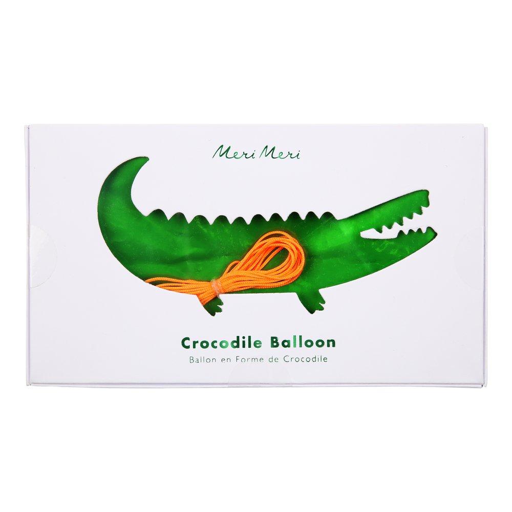 Meri Meri Party Crocodile Foil Balloon - bubblegum market