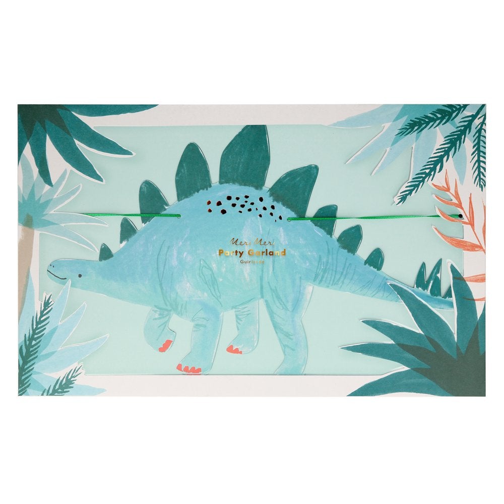Meri Meri Party Dinosaur Kingdom Large Garland - bubblegum market