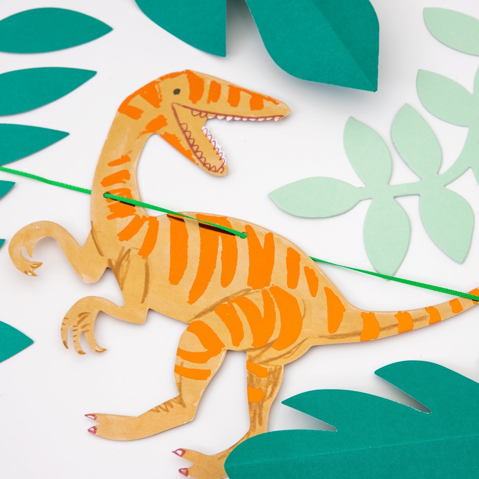 Meri Meri Party Dinosaur Kingdom Large Garland - bubblegum market
