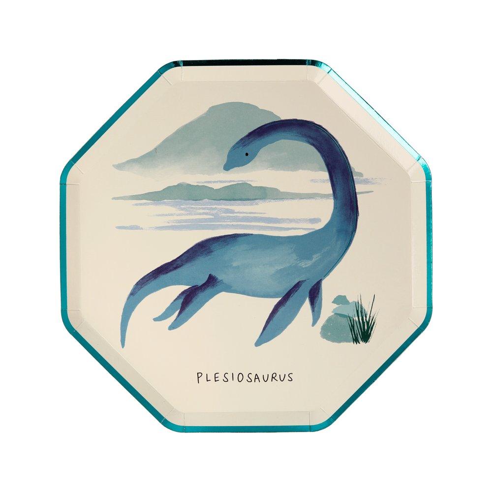 Meri Meri Party Dinosaur Kingdom Side Plates 8.25" - bubblegum market