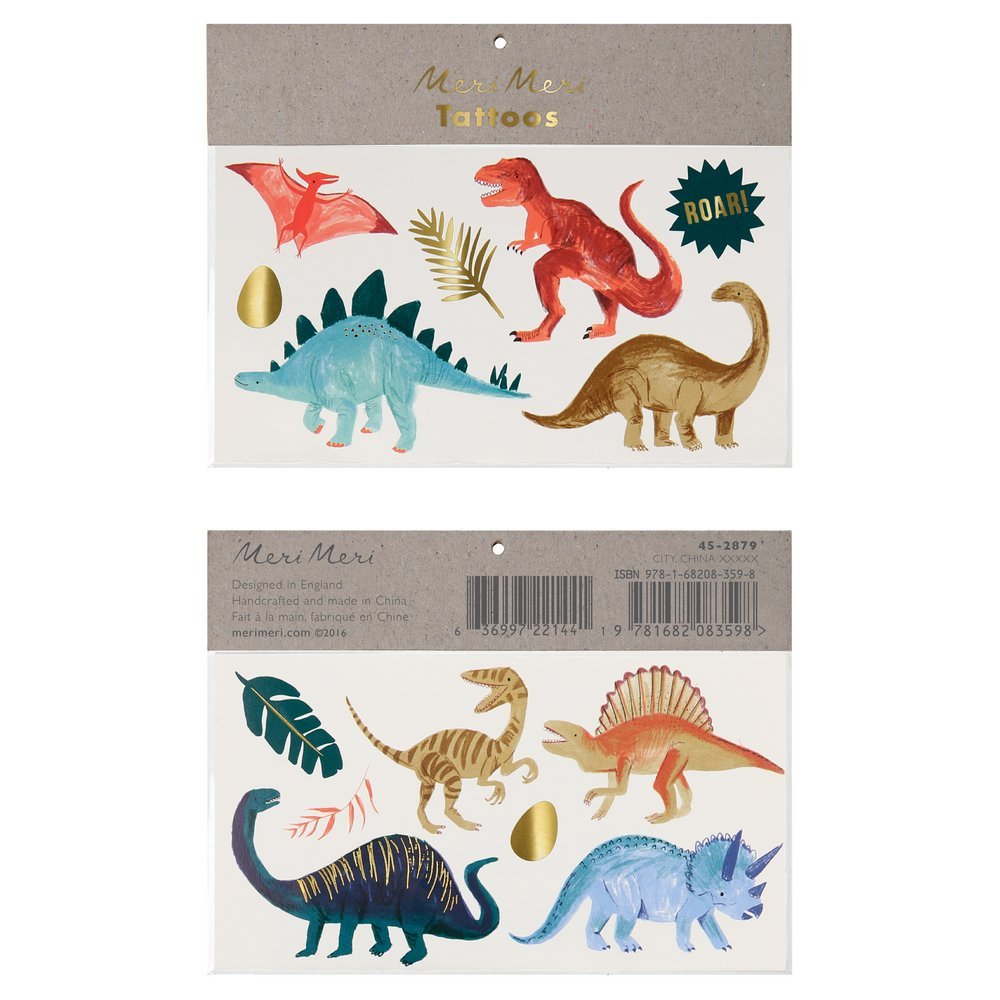 Meri Meri Party Dinosaur Kingdom Tattoos - bubblegum market