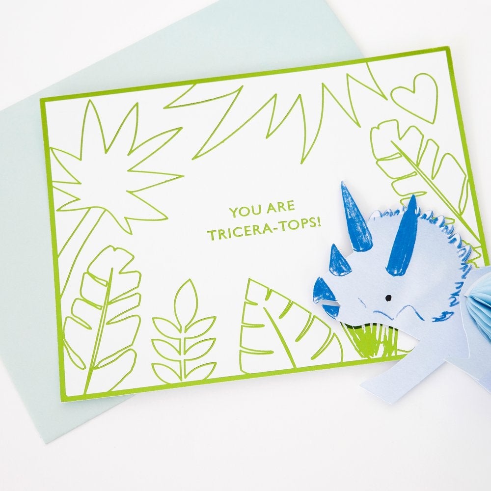 Meri Meri Party Dinosaur Valentine Card Kit (12ct) - bubblegum market