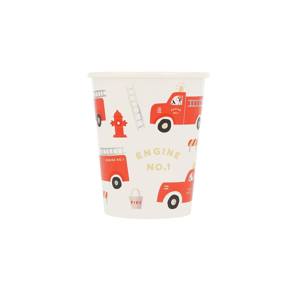 Meri Meri Party Fire Truck Cups - bubblegum market