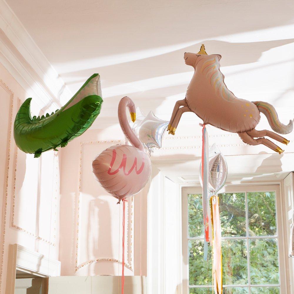 Meri Meri Party Flamingo Foil Balloon - bubblegum market