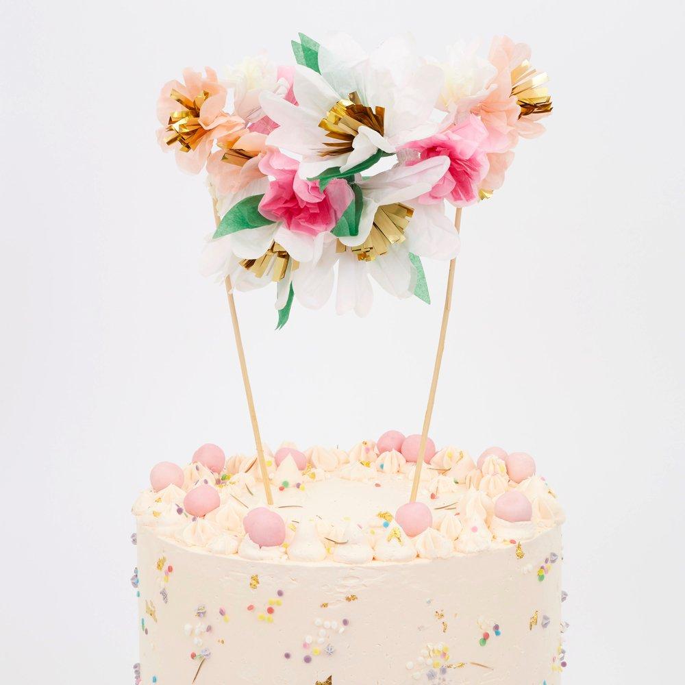 Meri Meri Party Flower Bouquet Cake Topper - bubblegum market
