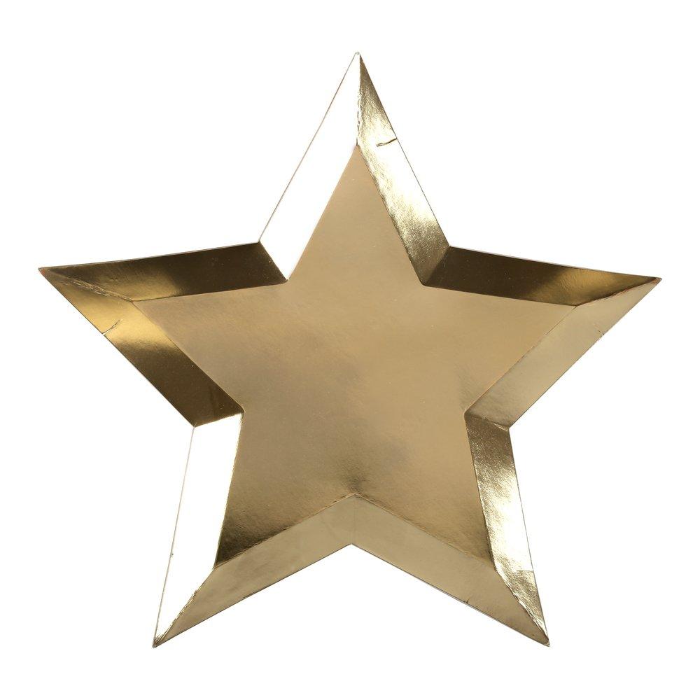 meri-meri-party-gold-foil-star-plates-new-years-christmas