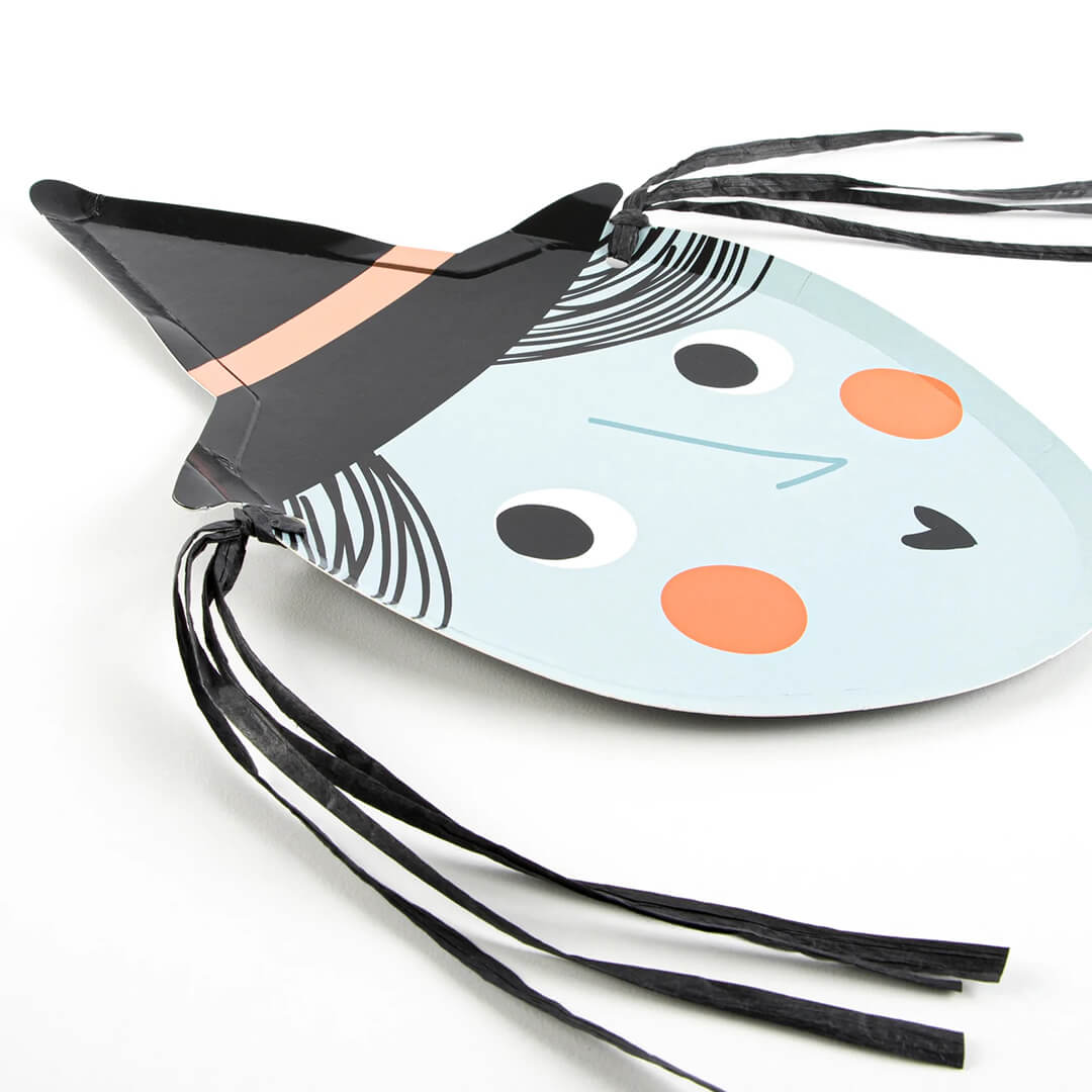 Meri Meri Party Halloween Witch Plates 11.75" - bubblegum market